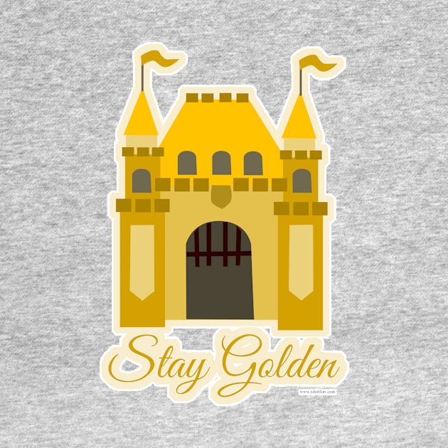 Cute Golden Theme Style Castle Art Pattern by Tshirtfort